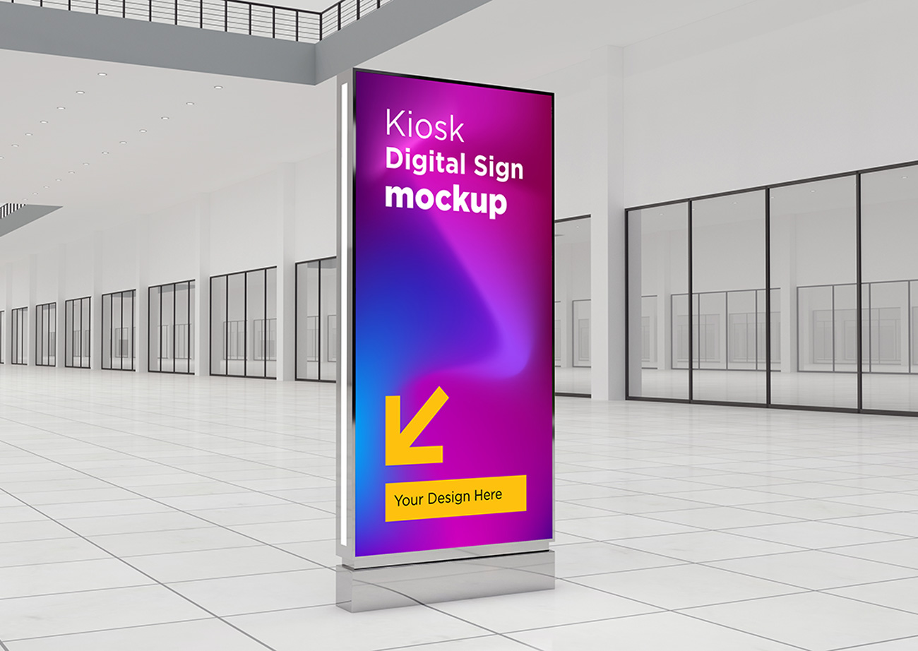 Mockup standee PSD mẫu số 87