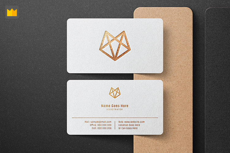 Mockup card visit, danh thiếp, thẻ nhân viên PSD