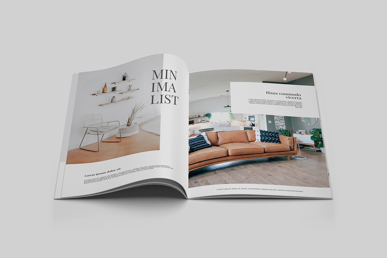 Mockup, phối cảnh catalog PSD khổ a4 mẫu A8