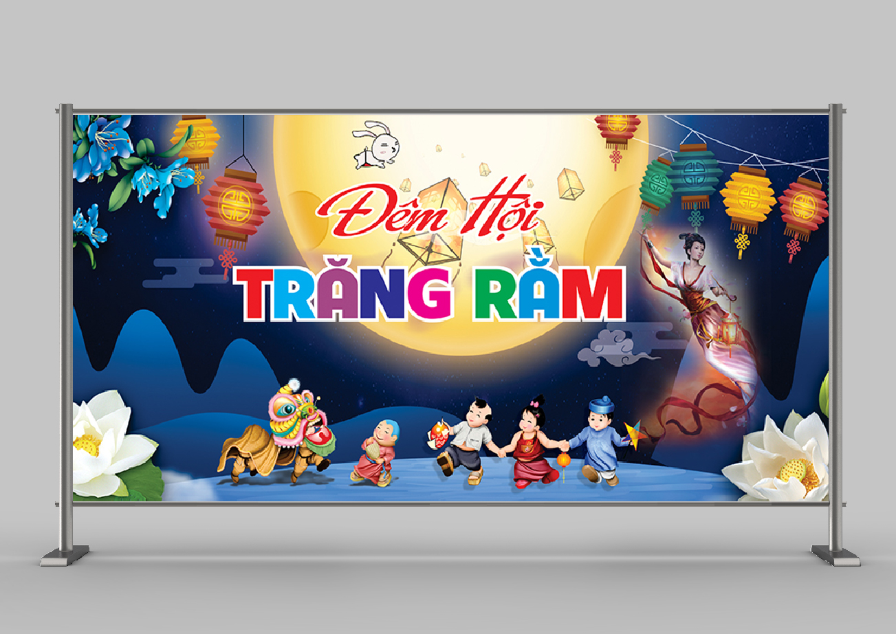 Background trung thu, trăng rằm cho Corel