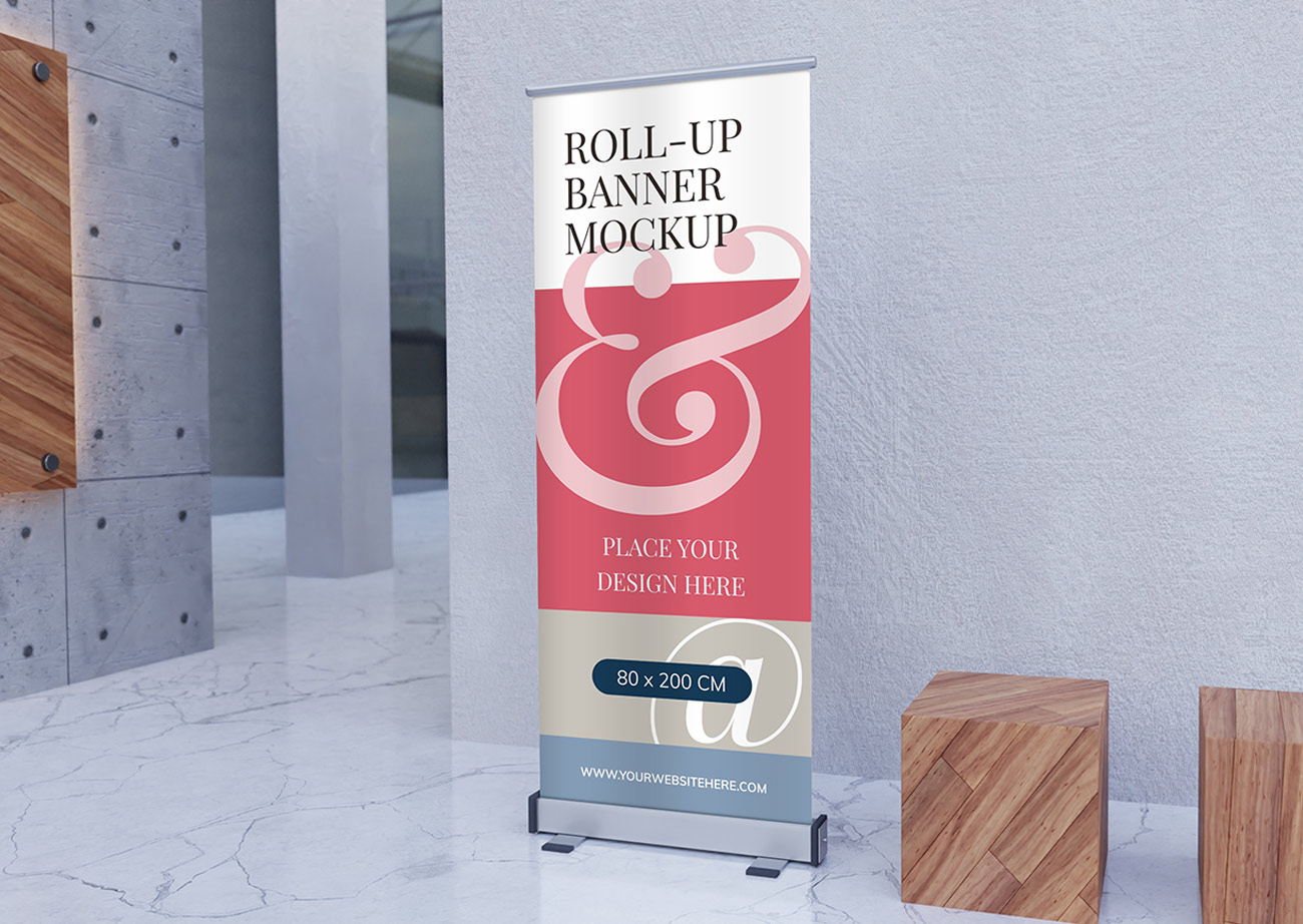 Mockup standee PSD mẫu số 47