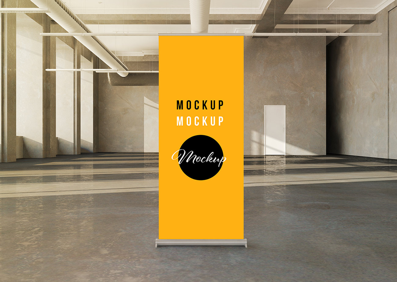 Mockup standee PSD mẫu số 80