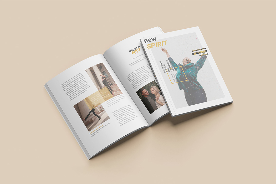 Mockup, phối cảnh catalog PSD khổ a4 mẫu K334