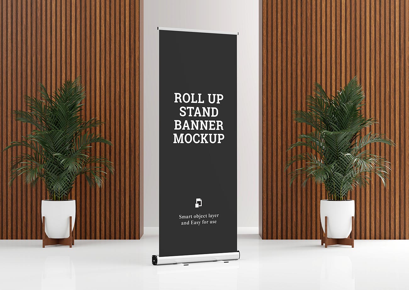 Mockup standee PSD mẫu số 30