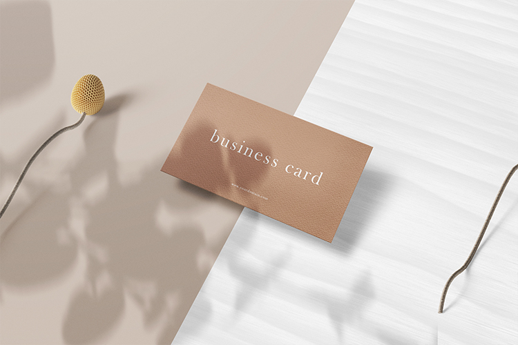 Mockup card visit, danh thiếp, thẻ nhân viên PSD