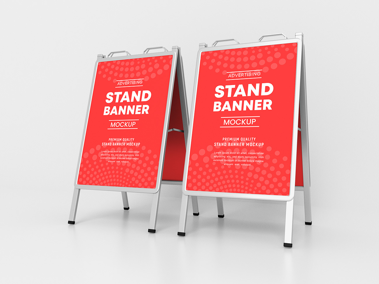 Mockup standee PSD mẫu số 18