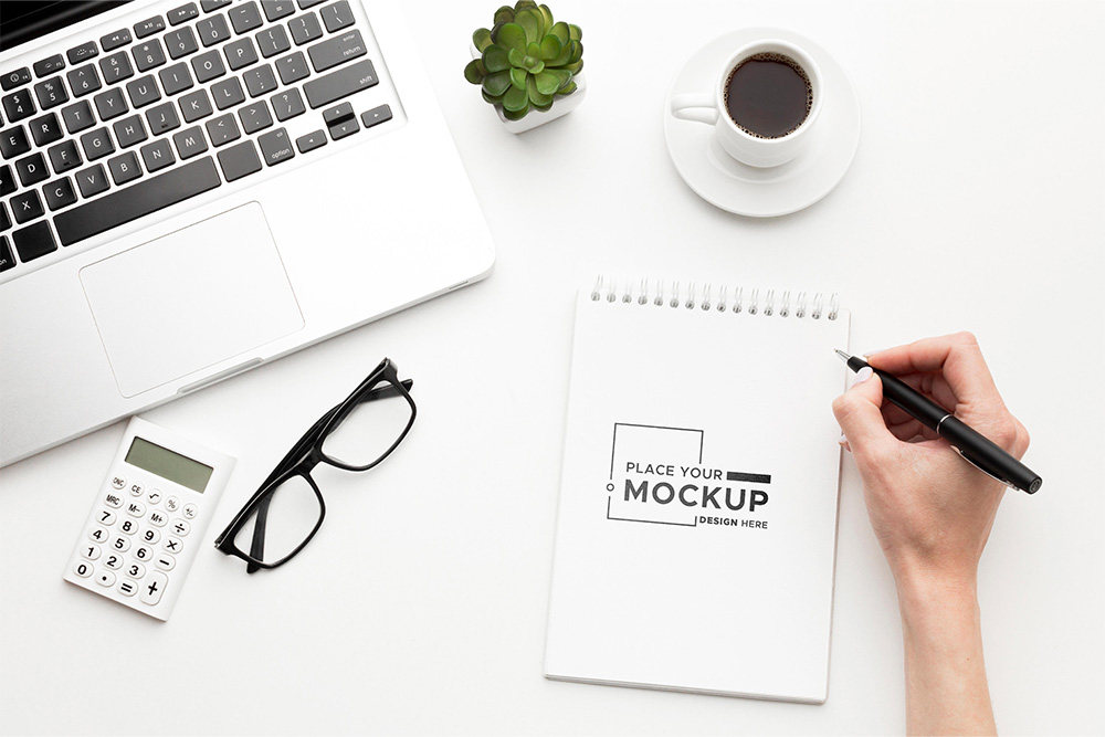 Mockup sổ tay, sổ nhật ký PSD