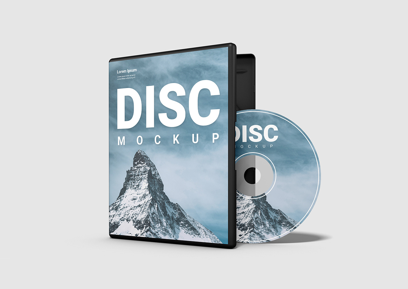 Mockup băng đĩa CD file PSD số 15