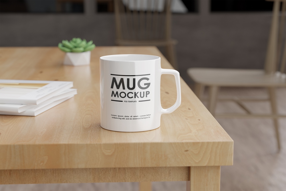 Mockup cốc mẫu số 21 PSD