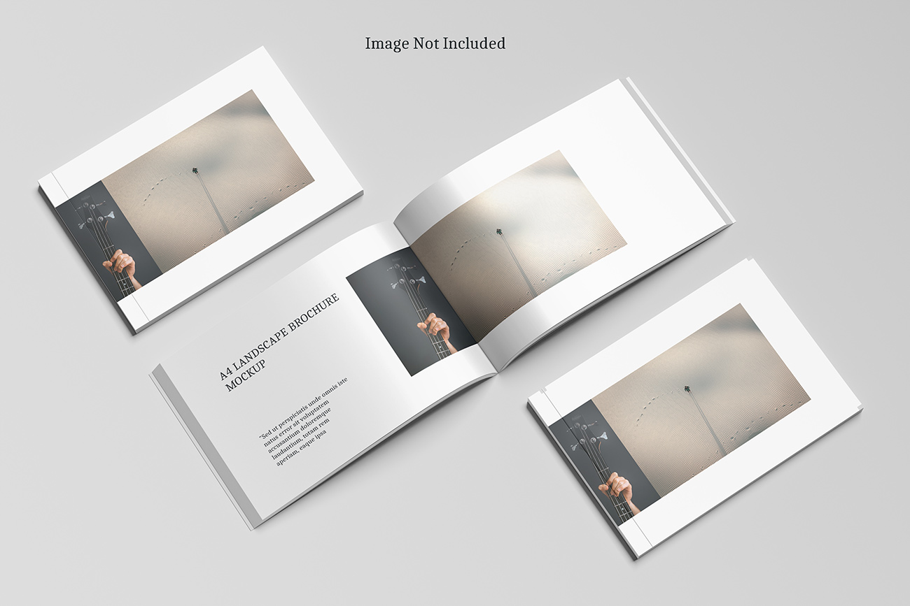 Mockup, phối cảnh catalog PSD khổ a4 mẫu book1