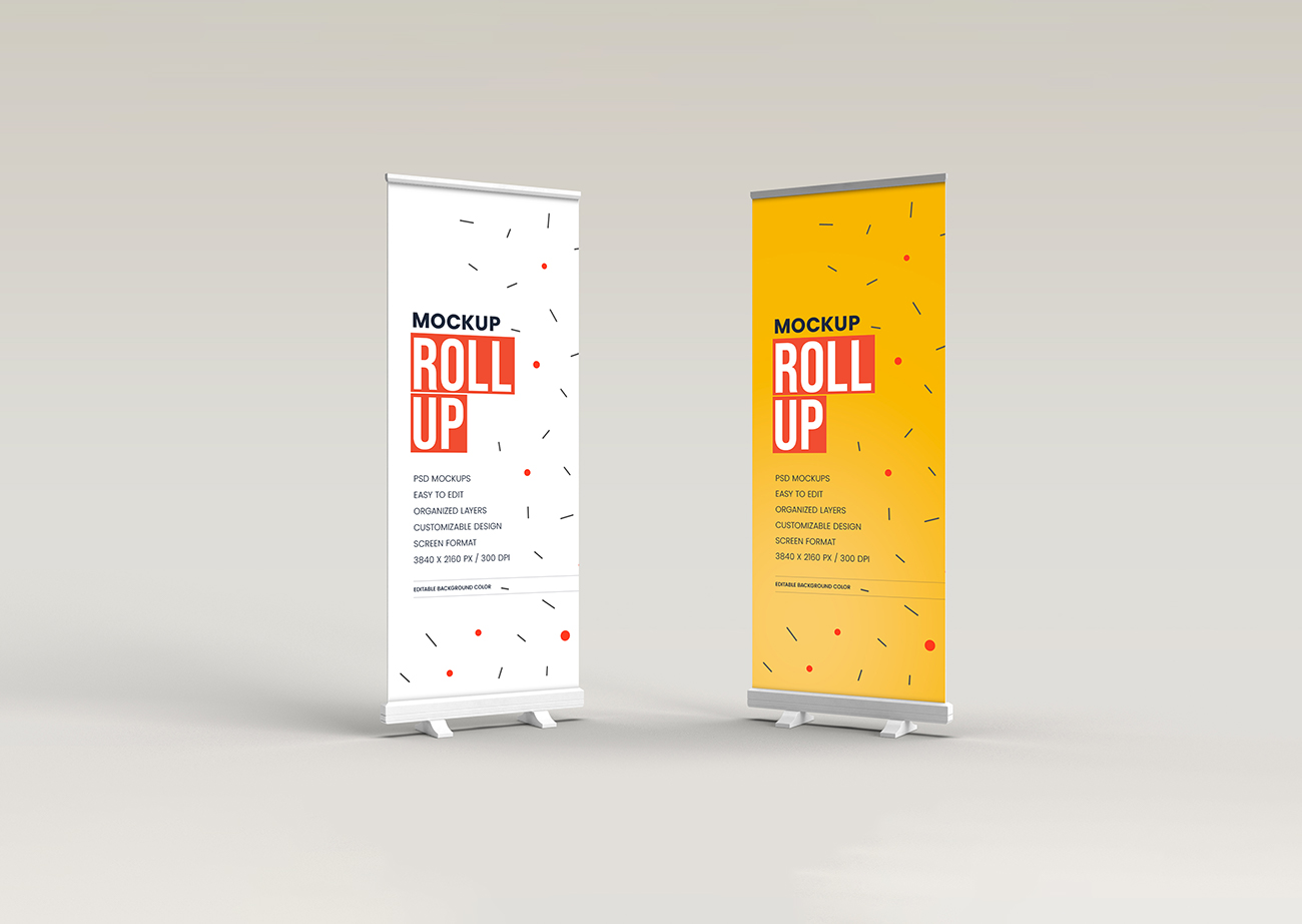 Mockup standee PSD mẫu số 36