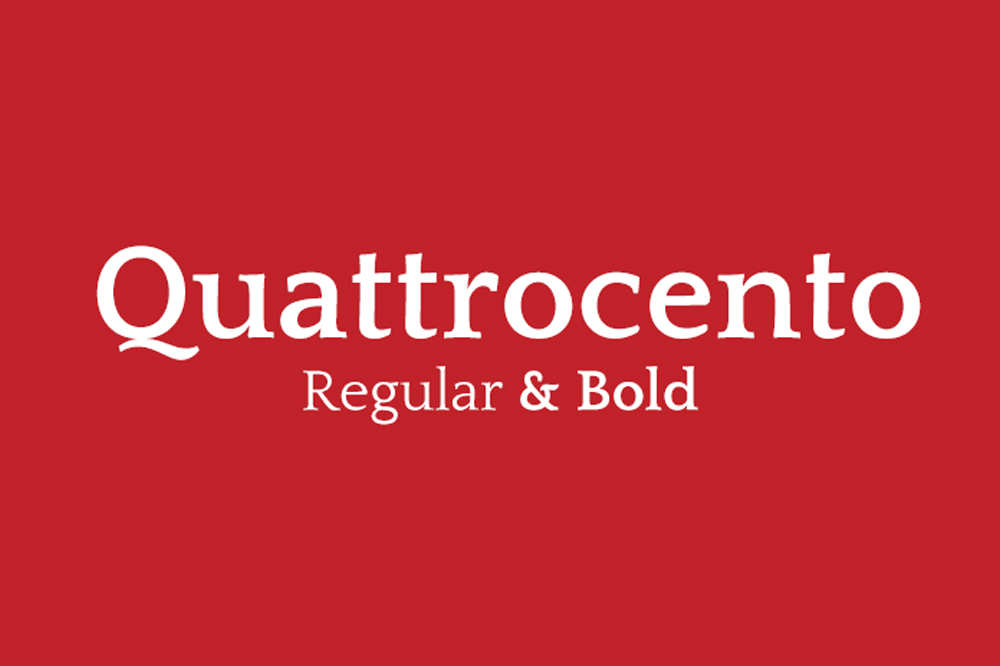 Font văn bản hiện đại SVN-Quattrocento Regular