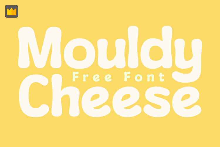 Mouldy Cheese  Font chữ vui vẻ, dễ thương, hoạt hình cho lĩnh vực trẻ em, đồ ăn, food, cute