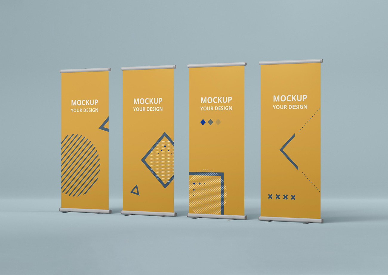 Mockup standee PSD mẫu số 56