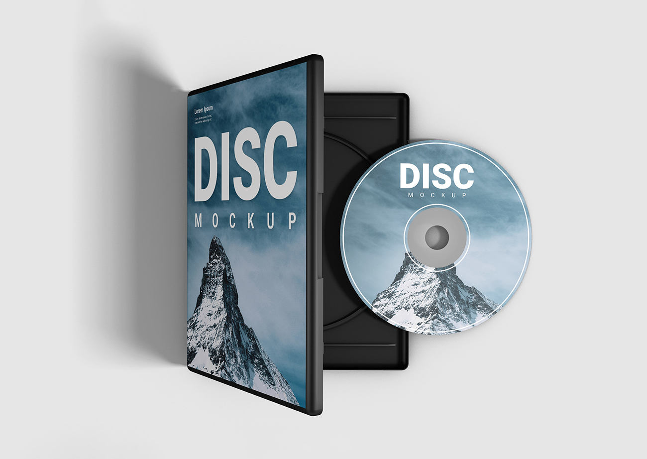 Mockup băng đĩa CD file PSD số 16