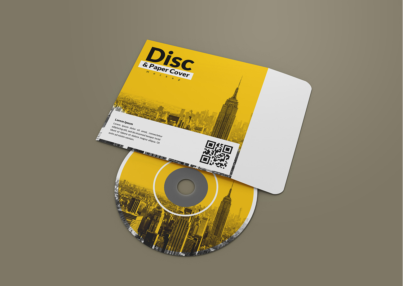 Mockup băng đĩa CD file PSD số 18