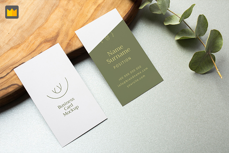 Mockup card visit, danh thiếp, thẻ nhân viên PSD