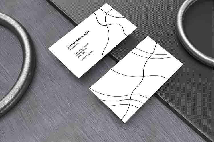 Mockup card visit, danh thiếp, thẻ nhân viên PSD