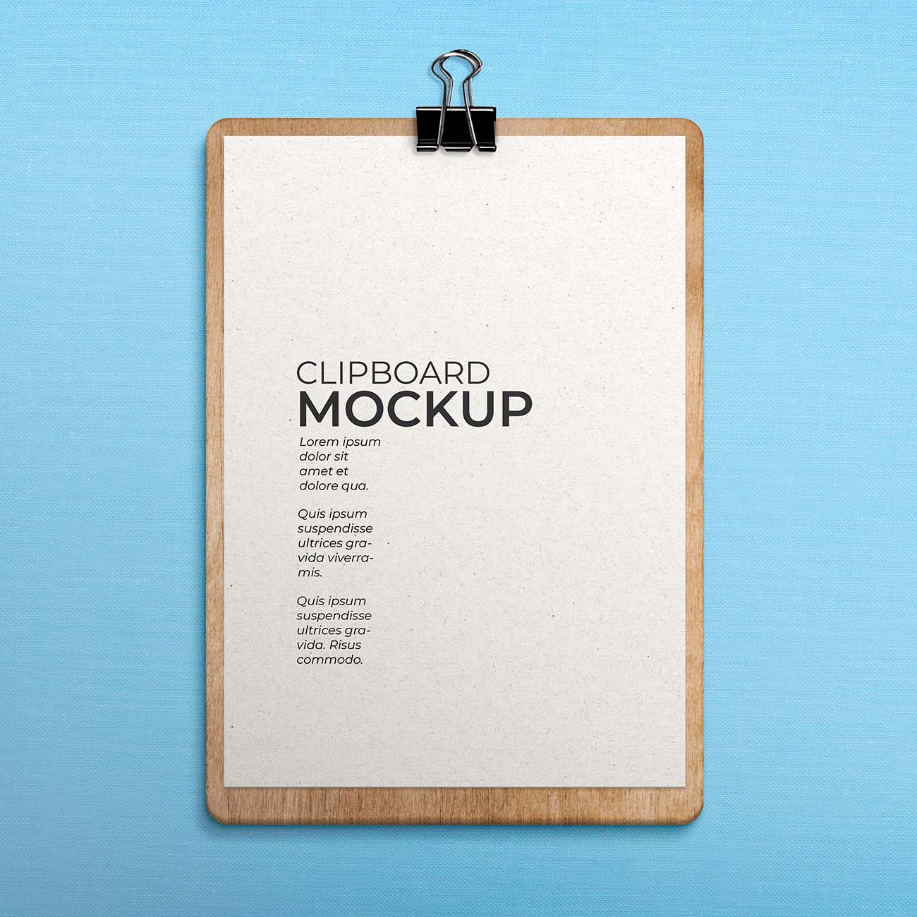 Mockup phối cảnh menu để bàn màu trắng file PSD