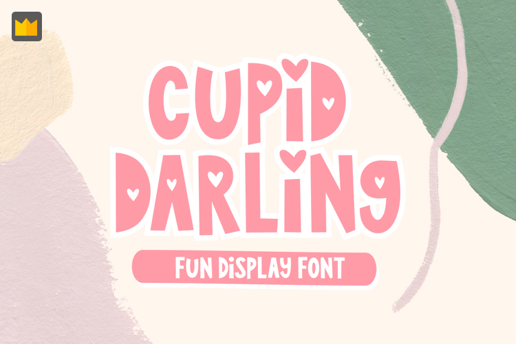 Font chữ vui vẻ, dễ thương, hoạt hình cho lĩnh vực trẻ em, đồ ăn, fodd, cute TH Cupid Darling