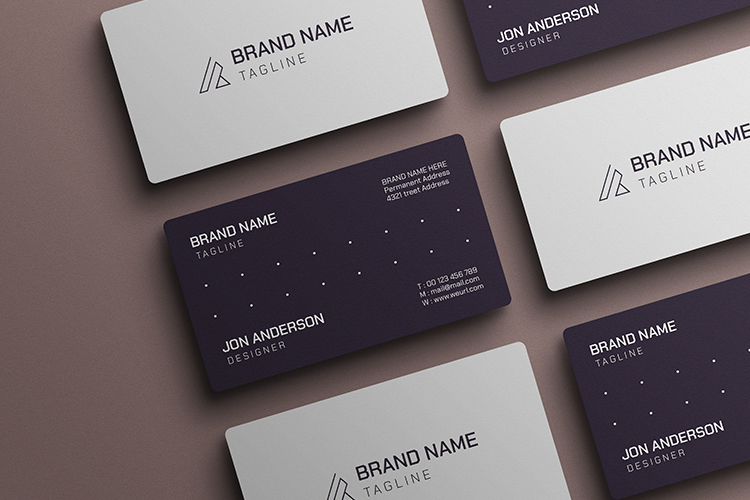 Mockup card visit, danh thiếp PSD