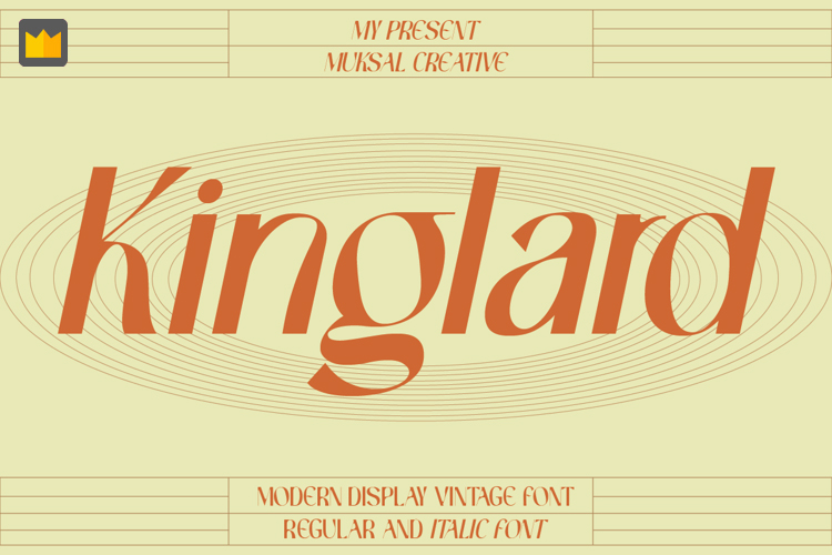 Font chữ cổ điển, vintage, cổ đại, xưa cũ, cổ trang TH Kinglard