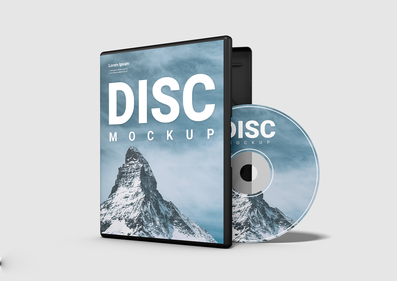 Mockup thiết kế bìa đĩa CD PSD