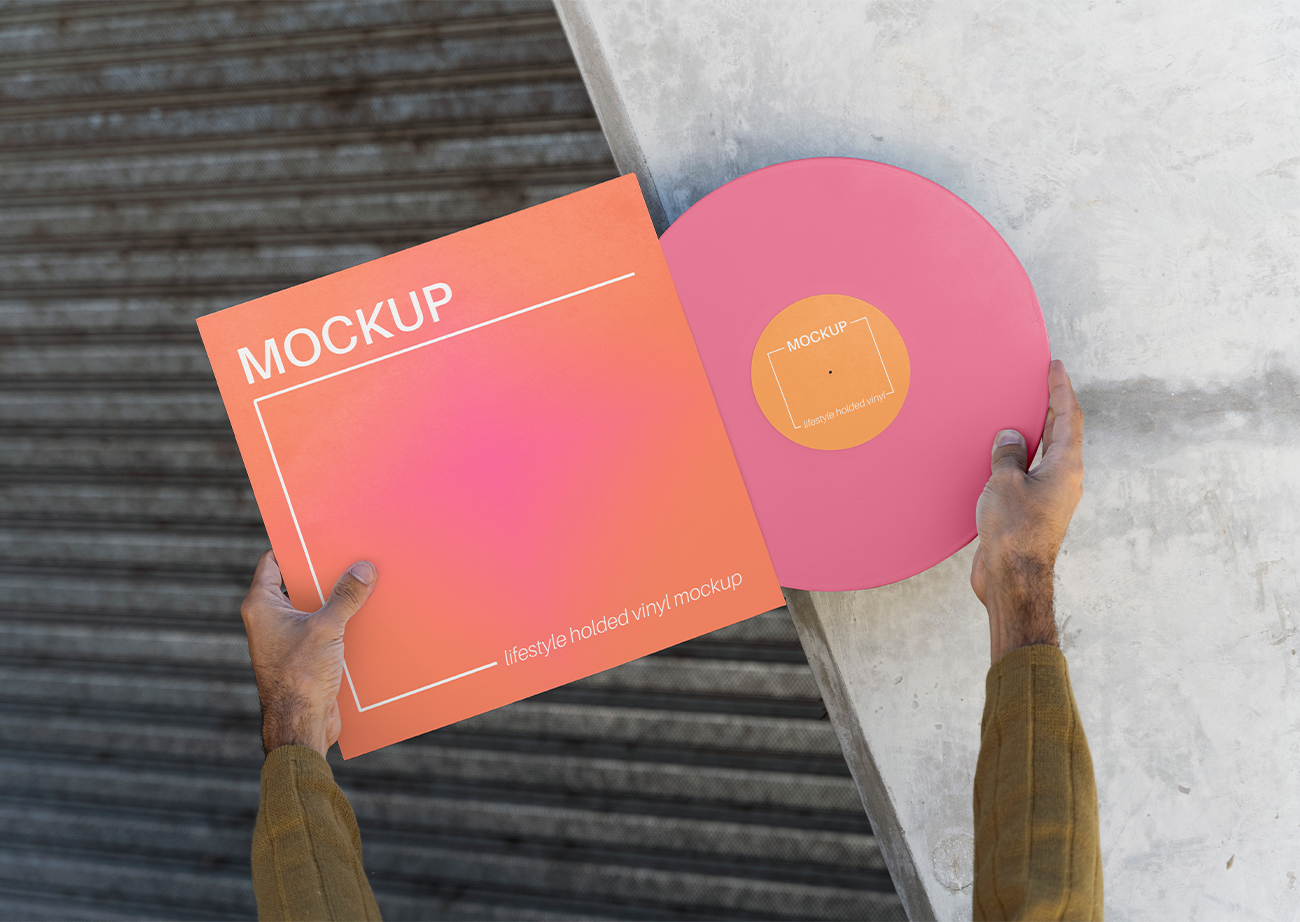 Mockup thiết kế bìa đĩa CD âm nhạc  PSD