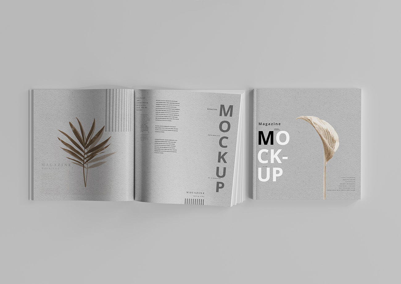 Mockup, phối cảnh catalog PSD khổ a4 mẫu 06