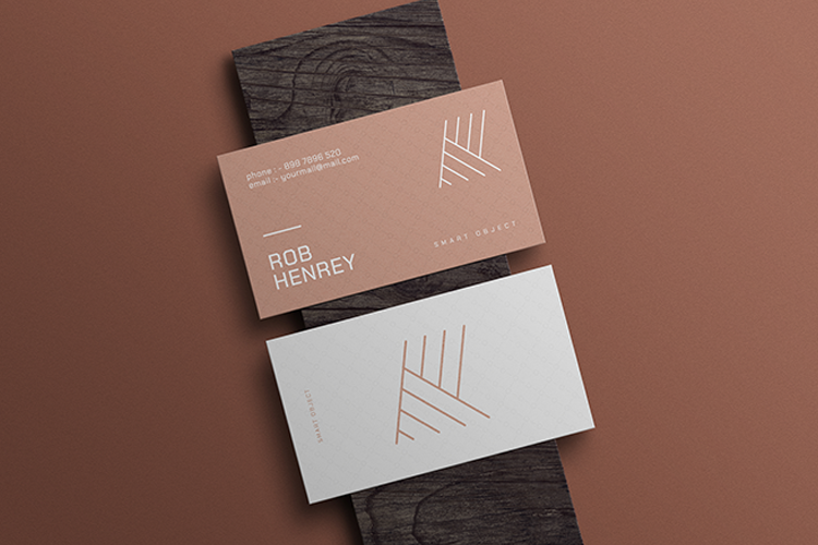 Mockup card visit, danh thiếp, thẻ nhân viên PSD