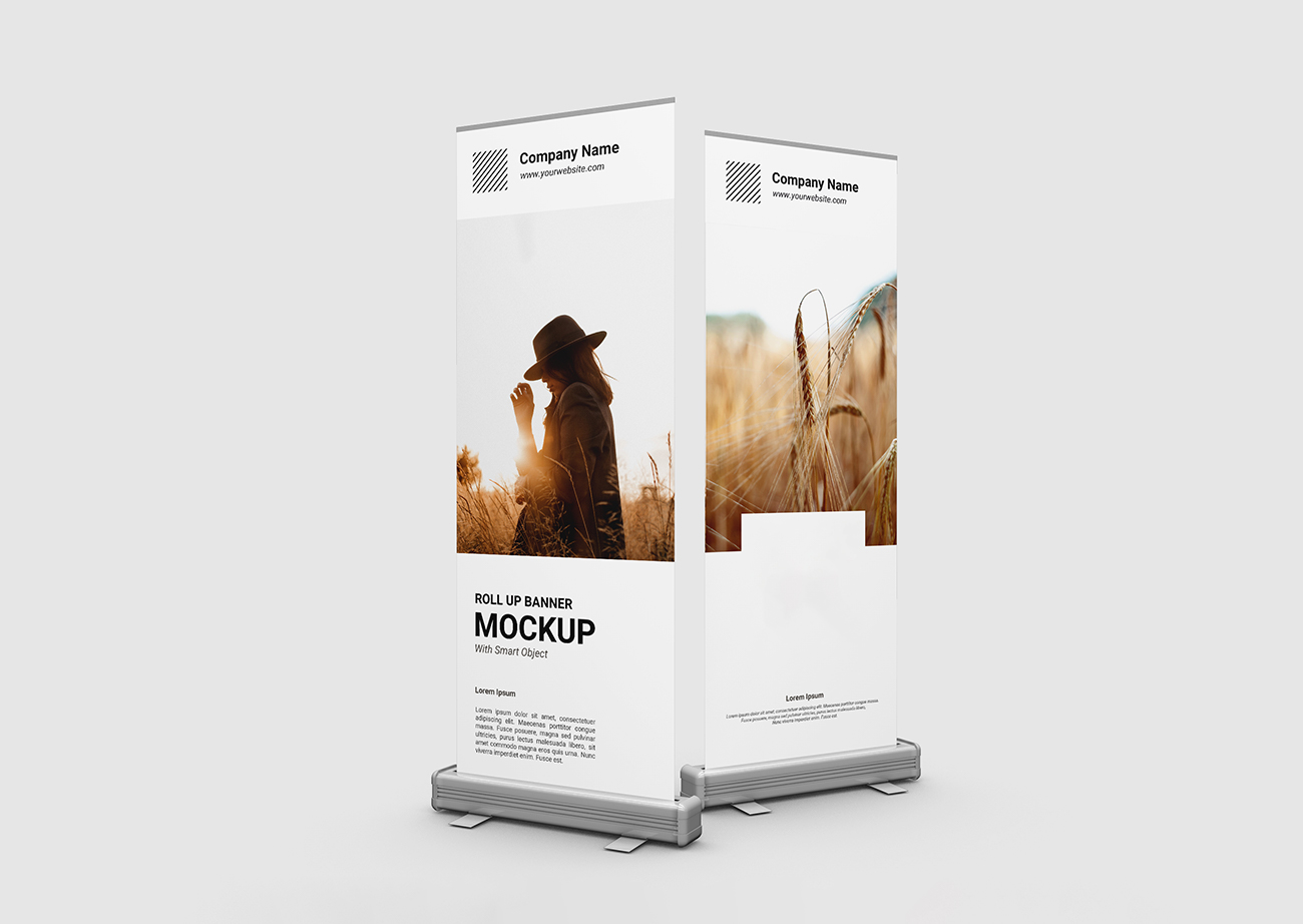 Mockup standee PSD mẫu số 13