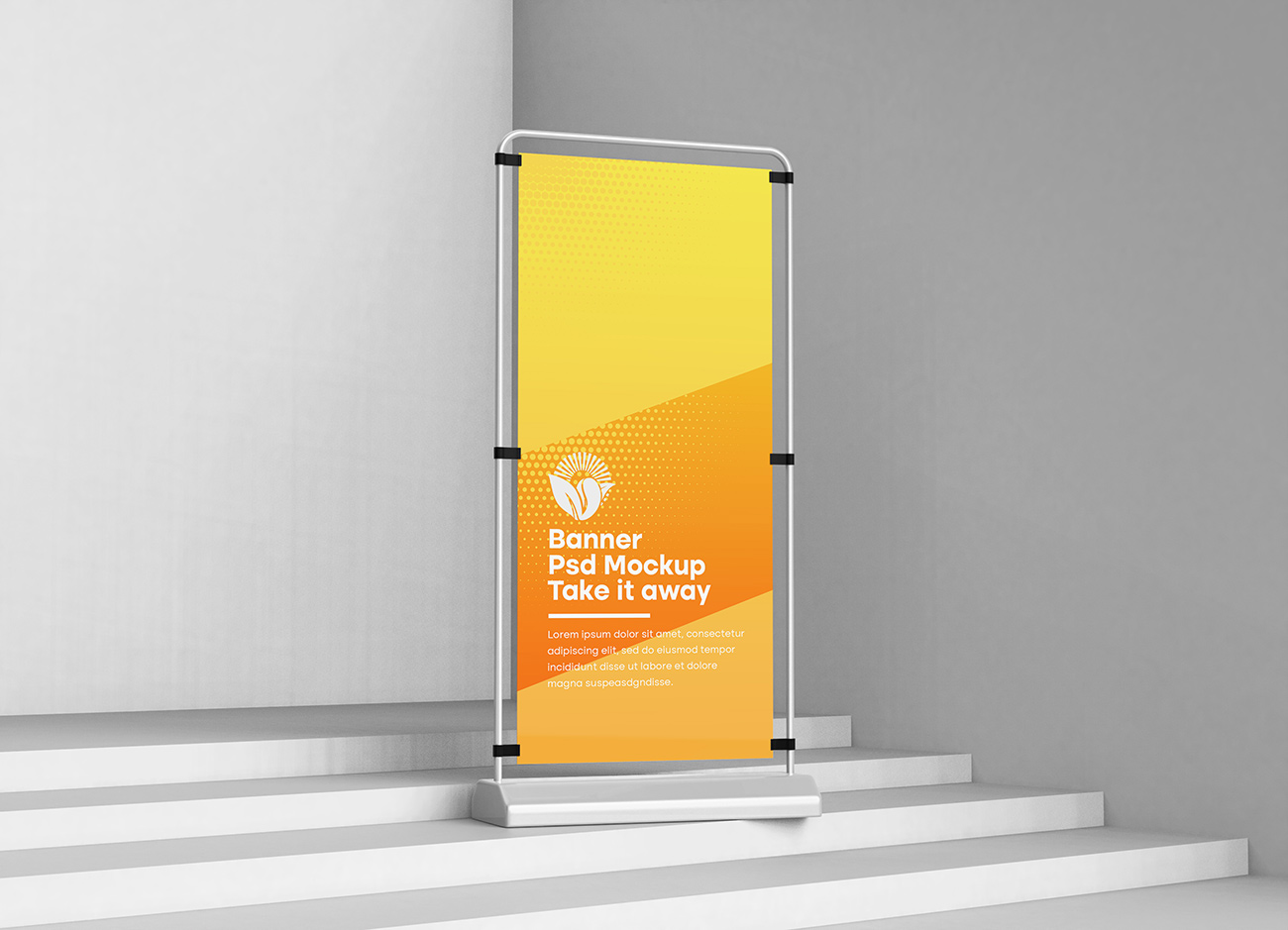 Mockup standee PSD mẫu số 76