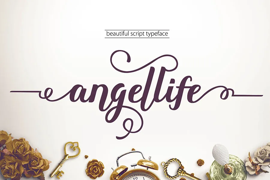 Font chữ viết tay, chữ ký mềm mại cho thiệp cưới, đám cưới Font SVN Angellife