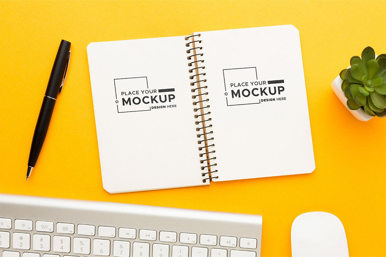 Mockup sổ tay, sổ nhật ký PSD