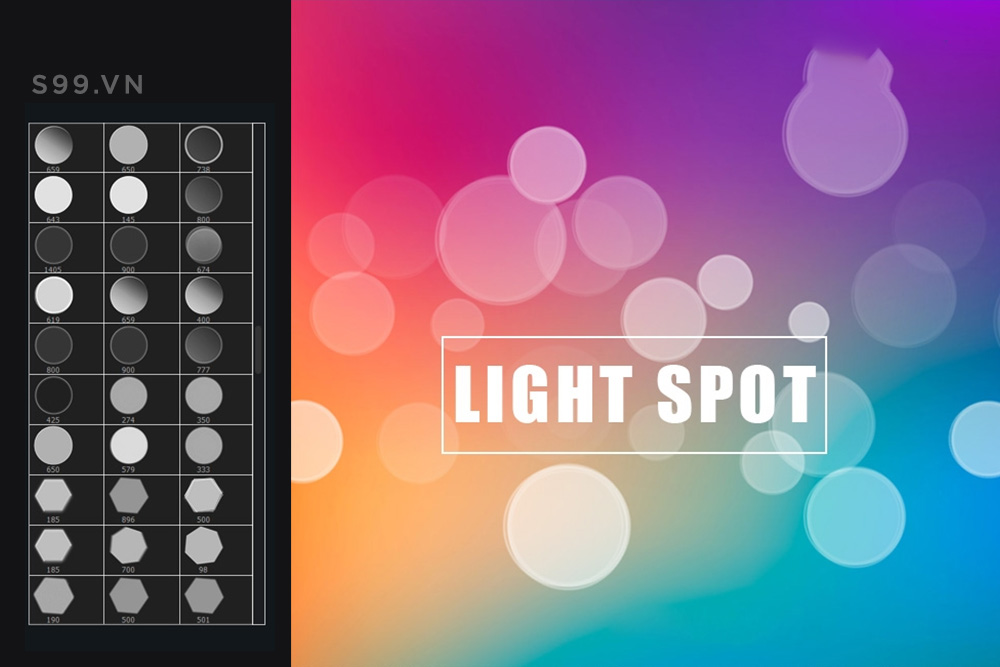 Bộ brush hiệu ứng broken ánh sáng cho photoshop