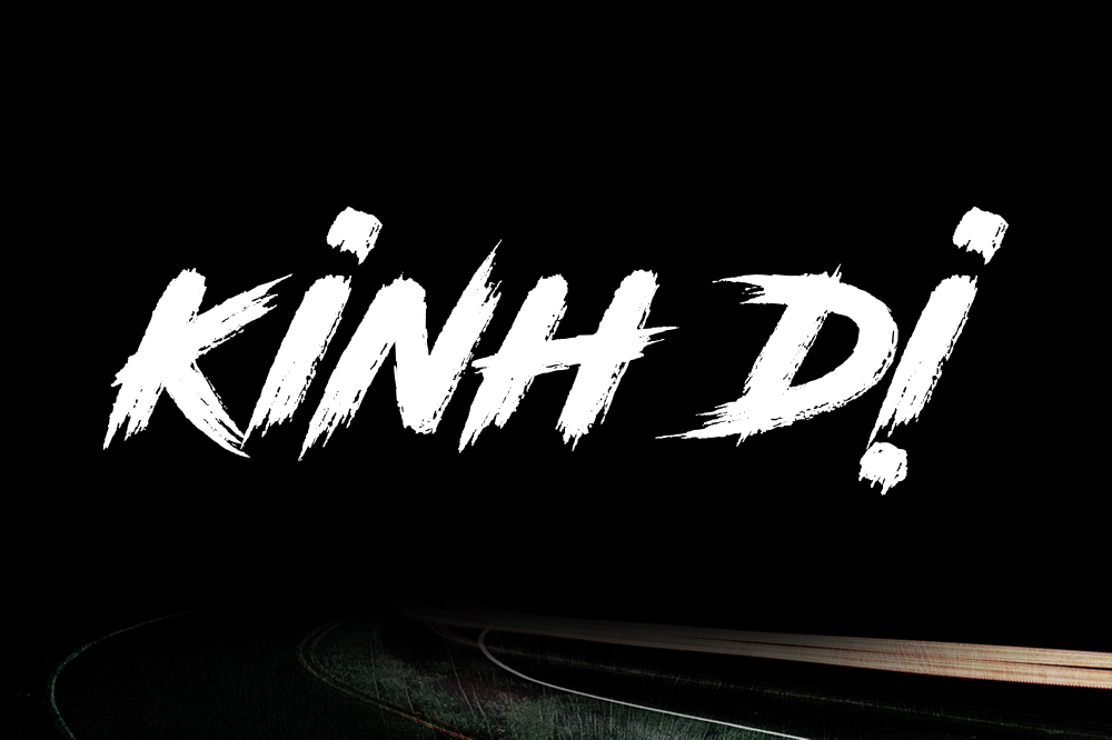 Font chữ brush kinh dị, phim, bí ẩn, hiphop SVN-Road Rage