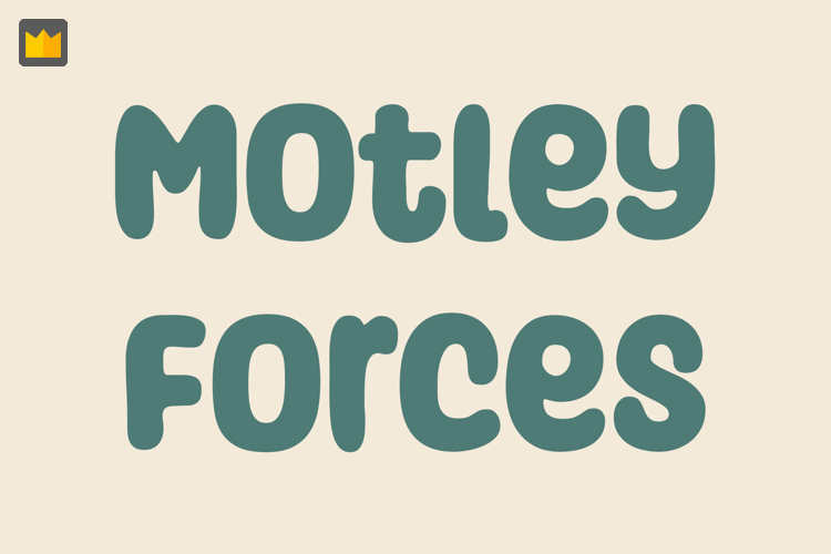 Font chữ hoạt hình cho trẻ em TH Motley Forces Việt hóa.