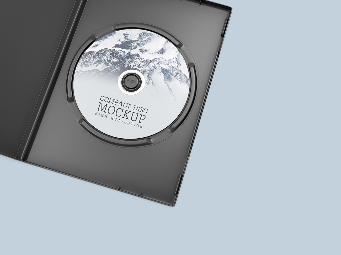 Mockup băng đĩa CD file PSD số 30