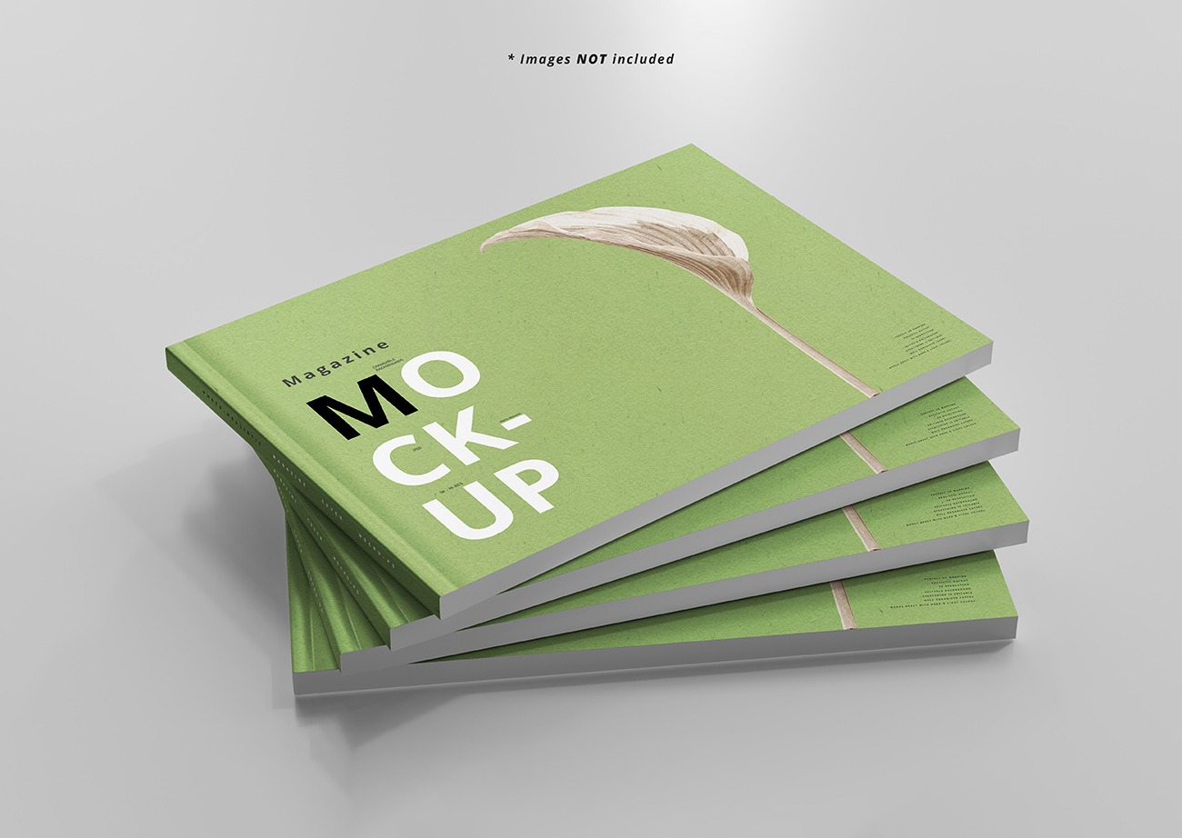 Mockup, phối cảnh catalog PSD khổ a4 mẫu 10