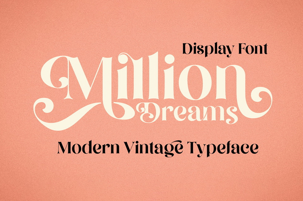 Font chữ mềm mại dễ thương, vui vẻ, trẻ em, đồ ăn SVN-Million Dreams