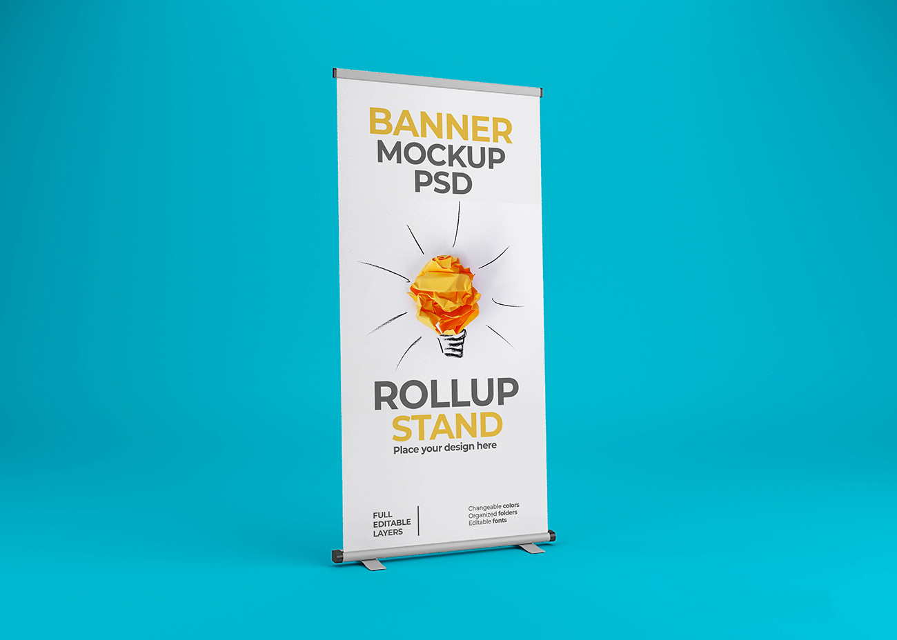 Mockup standee PSD mẫu số 32