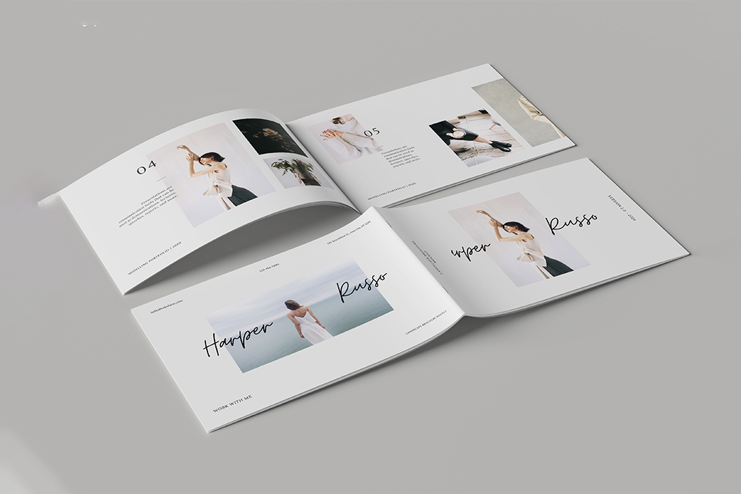 Mockup, phối cảnh catalog PSD khổ a4 mẫu 223