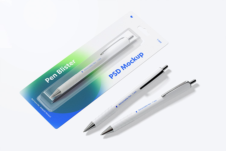 Mockup bút viết PSD