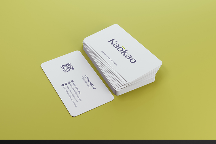 Mockup card visit, danh thiếp, thẻ nhân viên PSD