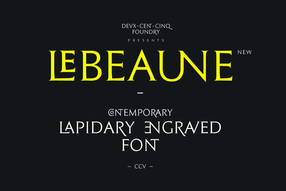 Font chữ nét mảnh hiện đại, thanh lịch, sang trọng cho lĩnh vực tạp chí, thời trang, lễ cưới SVN-Le Beaune New