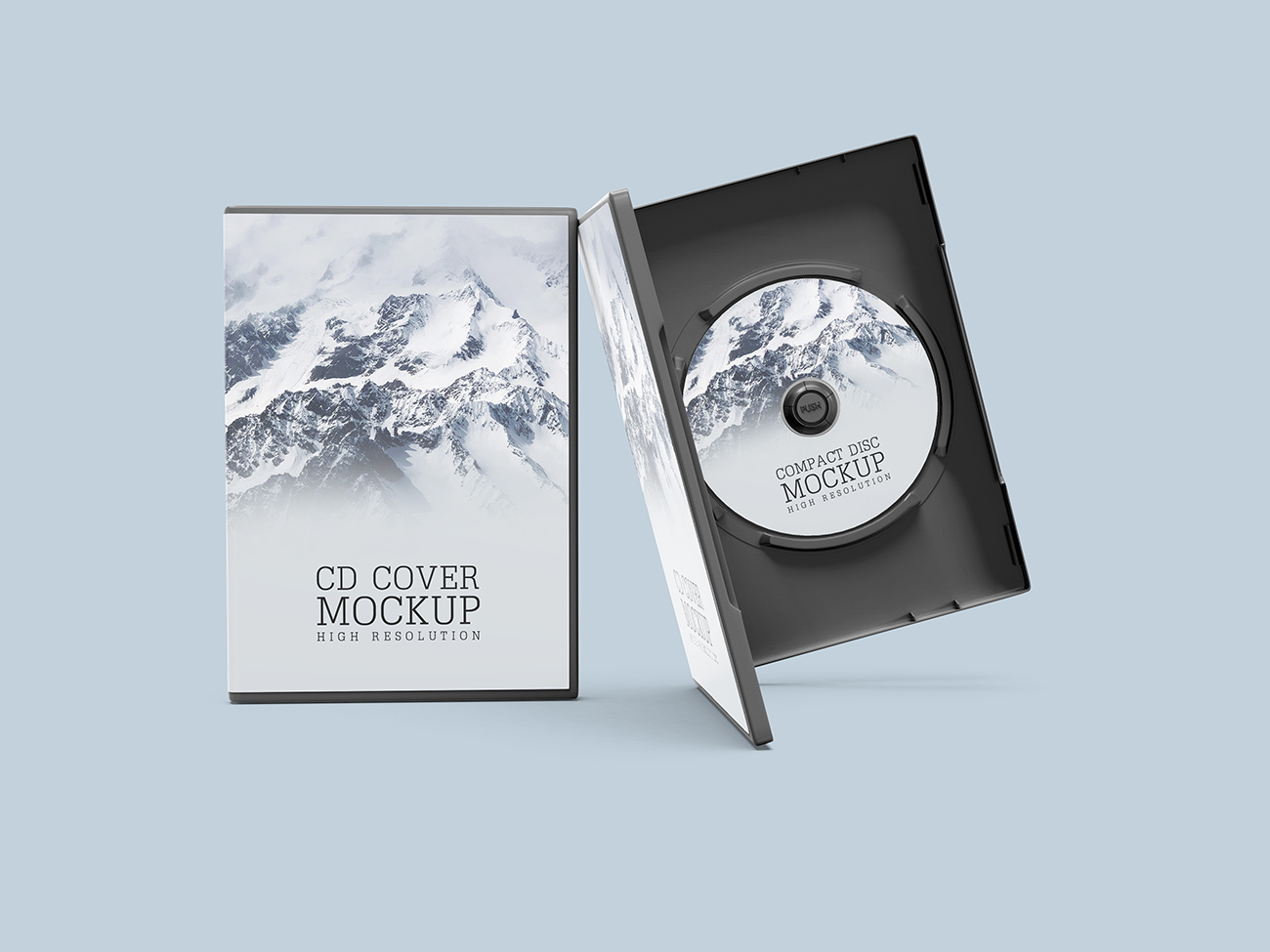 Mockup băng đĩa CD file PSD số 26