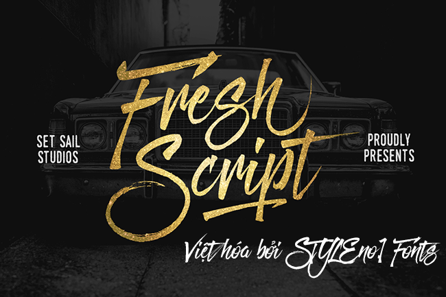 Font chữ viết tay, chữ ký mềm mại cho thiệp cưới, đám cưới SVN-Fresh Script