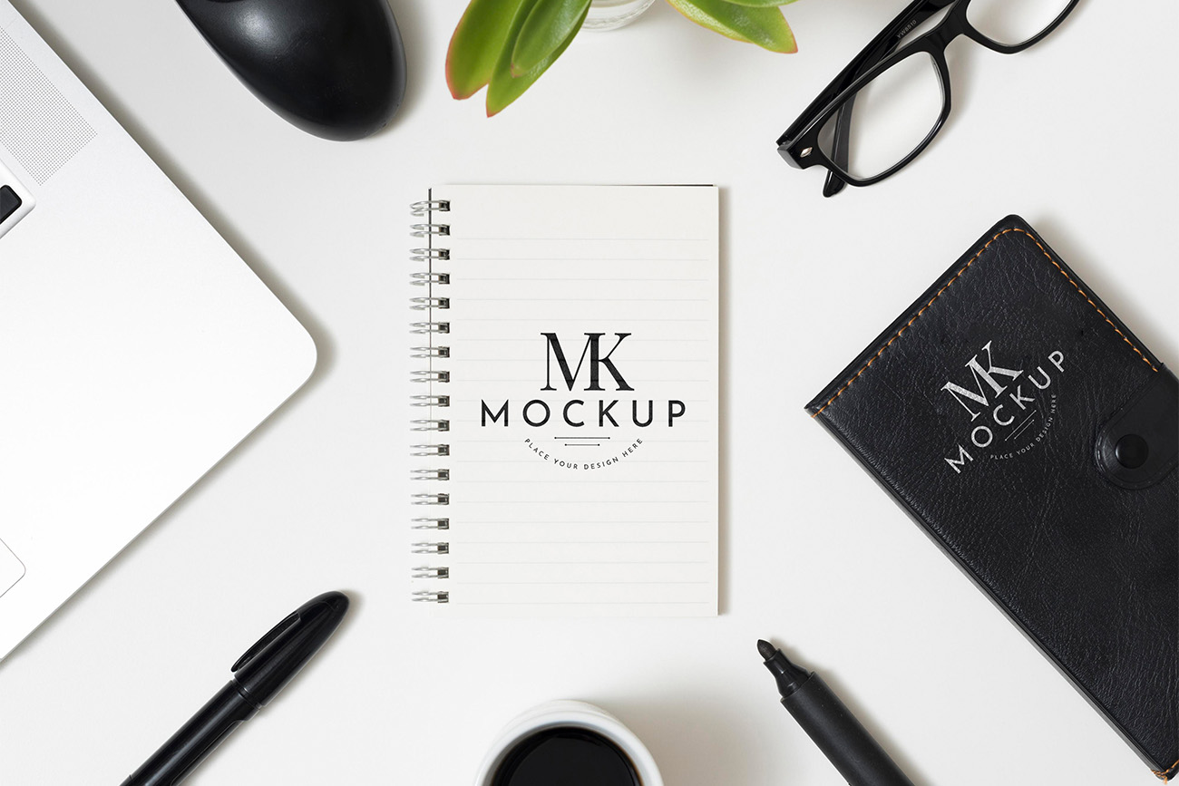 Mockup sổ tay, sổ nhật ký PSD