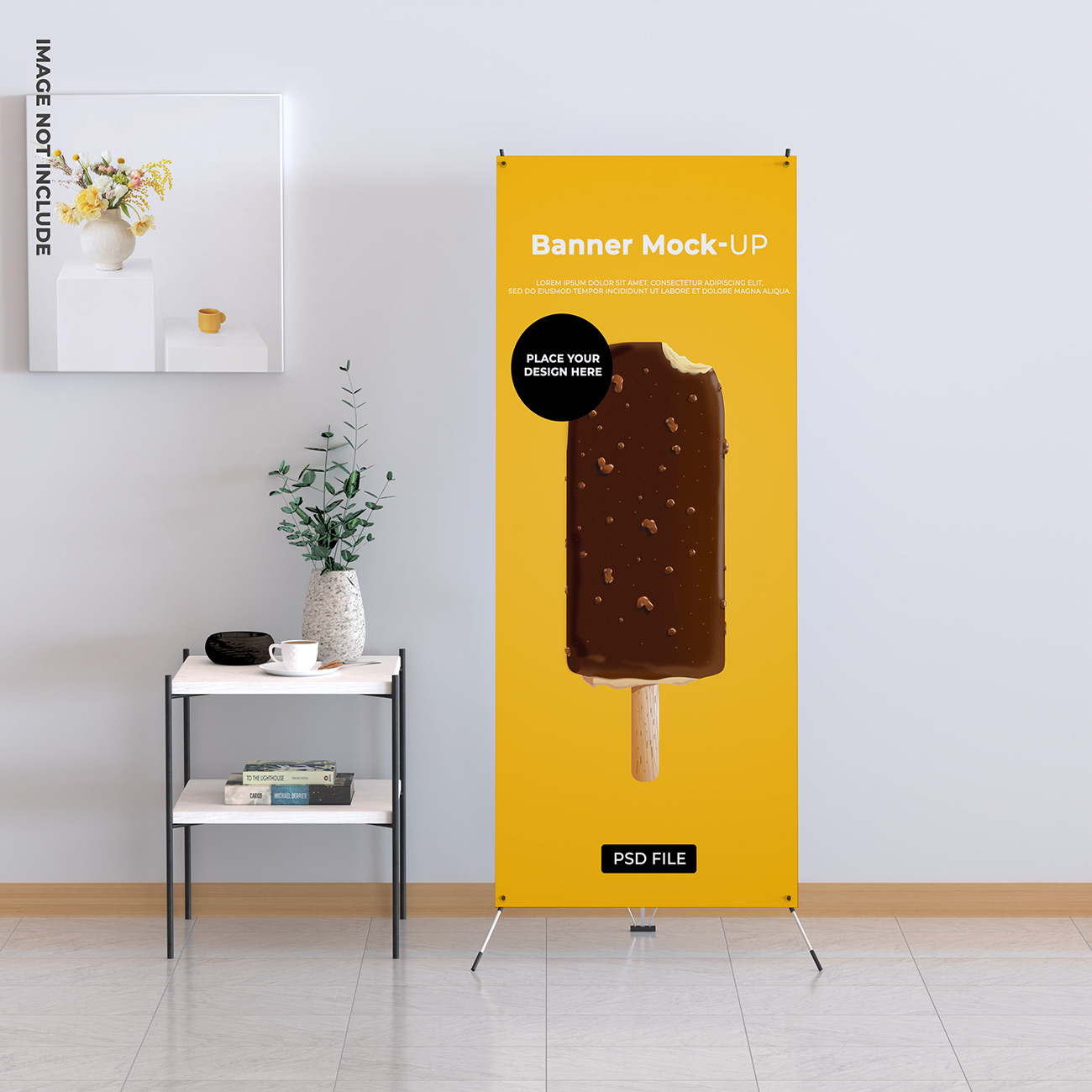 Mockup standee PSD mẫu số 92