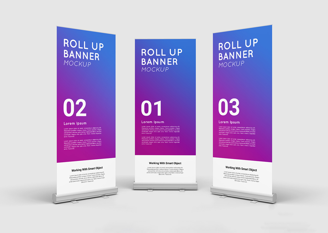 Mockup standee PSD mẫu số 23